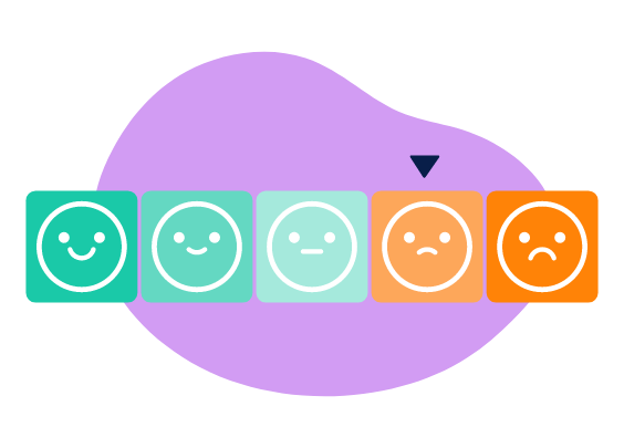 Illustration de l’échelle visuelle analogique permettant une évaluation de la douleur