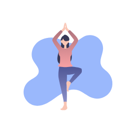 Une femme pratique du yoga