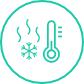 Un flocon de neige et un thermomètre