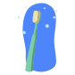 Illustration d’une brosse à dents verte